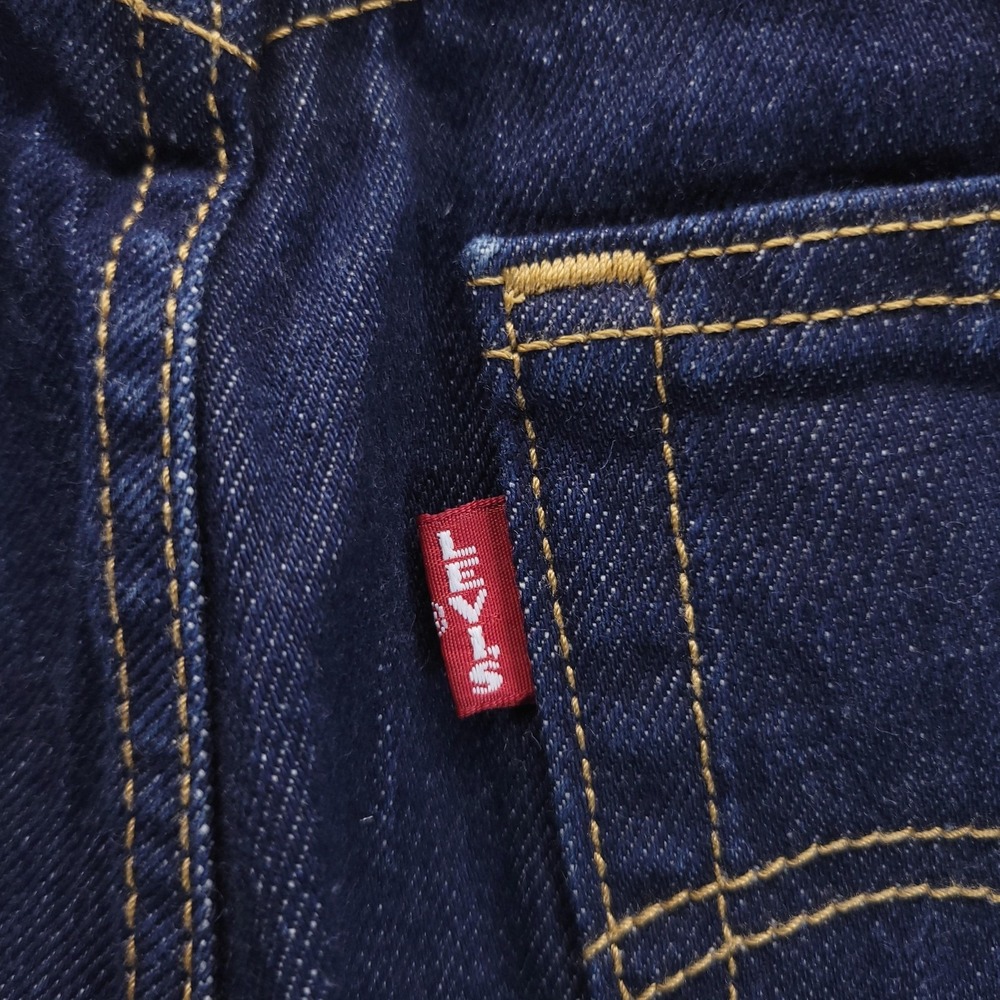 Levis Jeans Womens 31 Blue Ribcage Bootcut High Rise Button Fly Stretch - Picture 4 of 11